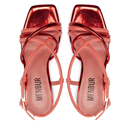 Menbur Sandalia Mujer Color Coral Sandalias Menbur 024761 Naranja