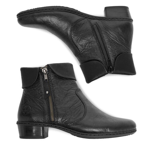 RIEKER Y07A8-01 Zipper Bootie - A Step Ahead Footwear