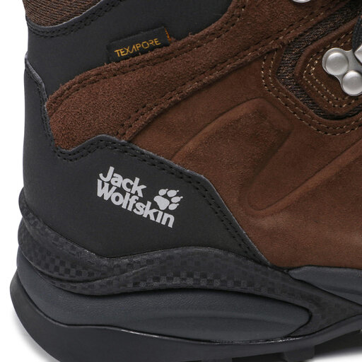 Jack Wolfskin Botas Trekking Hombre - Refugio Texapore Mid - brown / phantom