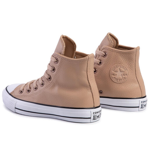 converse tan and white