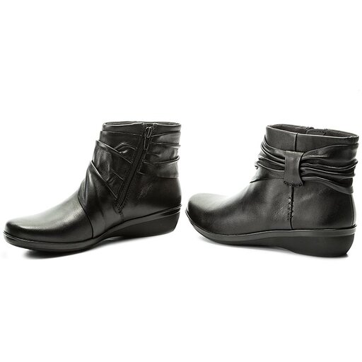 Botine Clarks Everlay Mandy 261202214 Black Leather epantofi.ro