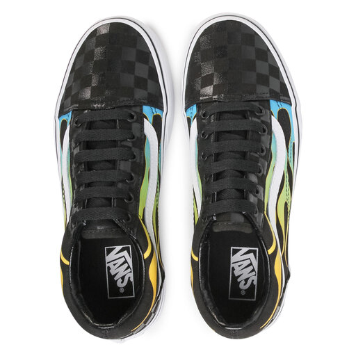 vans old skool glow flame