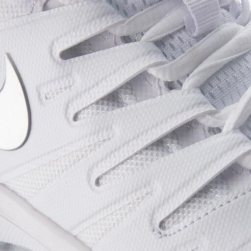 Nike women's air zoom prestige tennis shoes white and metallic silver clearance