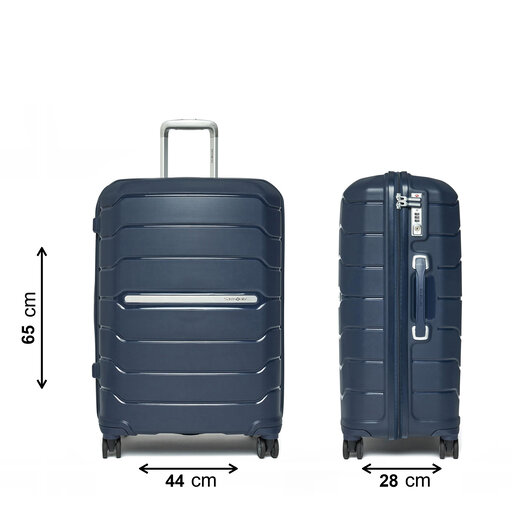 Valigia media Samsonite Flux 88538 1598 1INU Blu scuro