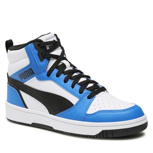 Puma black and white high tops store