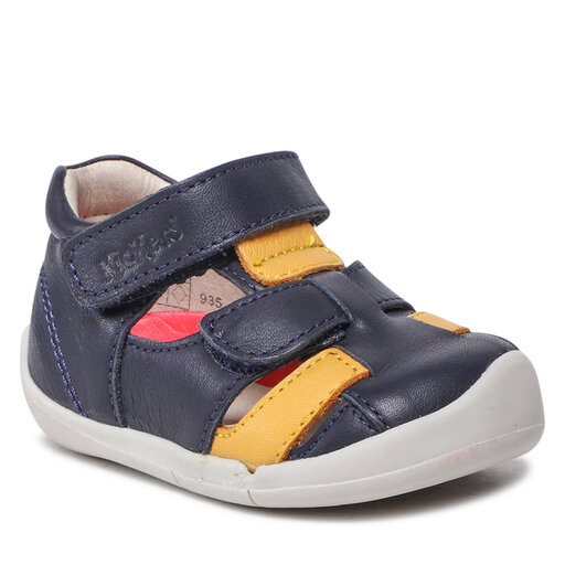 Sandale Kickers Wasabou 858392 10 Marine Jaune 103 epantofi.ro