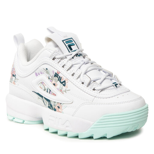 Sneakersy Fila Distruptor Flower Wmn FFW0095.13075 White Blue Glass
