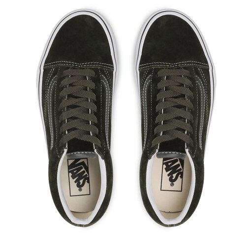 Sneakers aus Stoff Vans Old Skool Pig Suede Olive Tr Wht