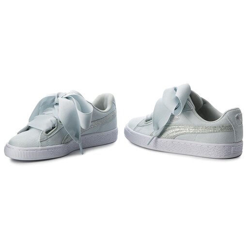 Zapatillas Puma Basket Heart Canvas 366495 03 Verde zapatos.es