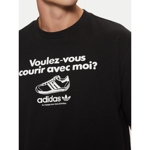 adidas Футболка Graphic Tee JC8366 Чорний Regular Fit