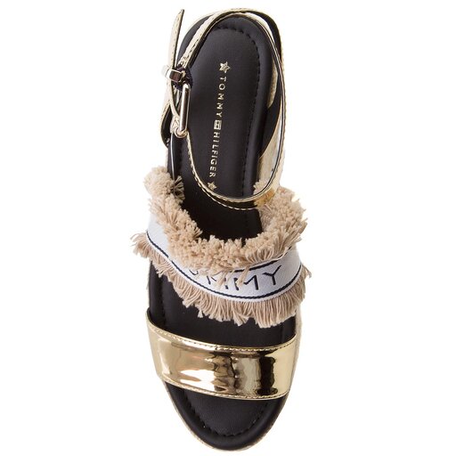 Espadrillas Tommy Hilfiger Shiny Metallic Flatform Sandal