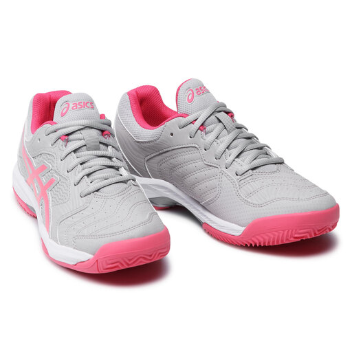 asics grey and pink