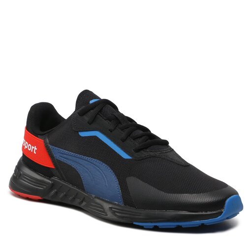 Puma black & sale red sports shoes
