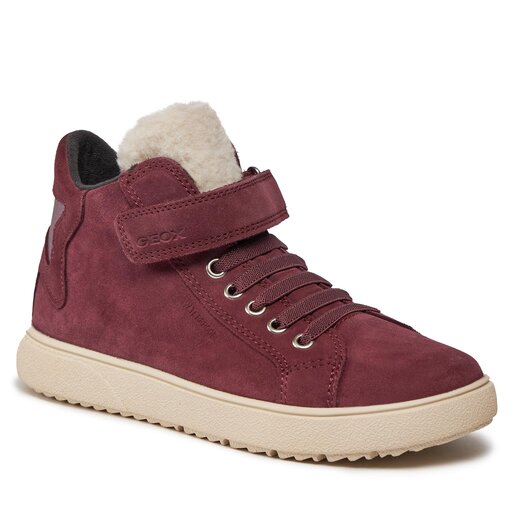 Boots Geox J Theleven Girl Wpf J36HYC 022BH C8017 D Prune chaussures
