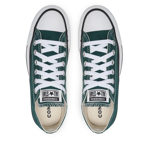 Hunter green chuck taylors top