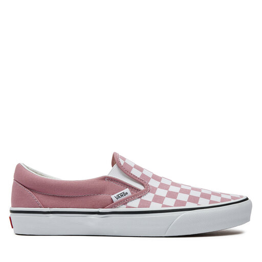 Vans pink checkered shoes best sale
