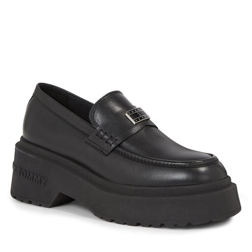 Slipper Tommy Jeans Tjw Chunky Loafer EN0EN02320 Schwarz