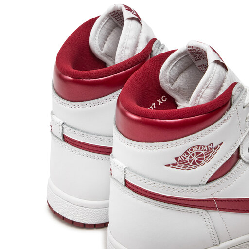 Nike air jordan rojas y blancas top
