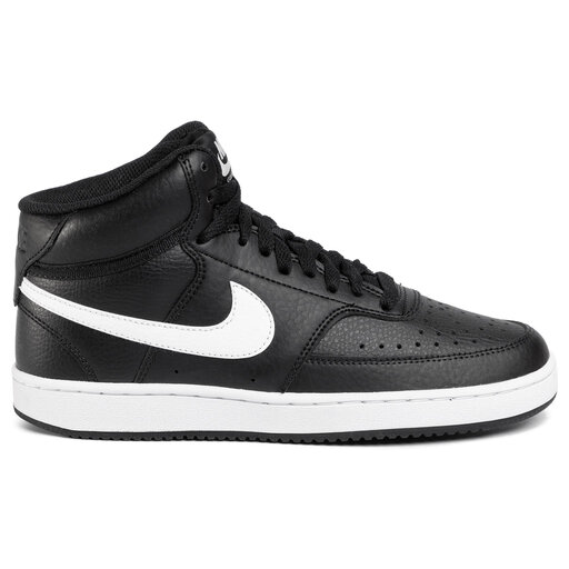 nike court vision mid black suede