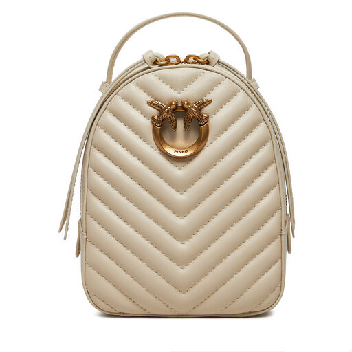 Rucksack Pinko Love Click Mini Backpack AI 24 25 PLTT 103614 A1J2 Beige