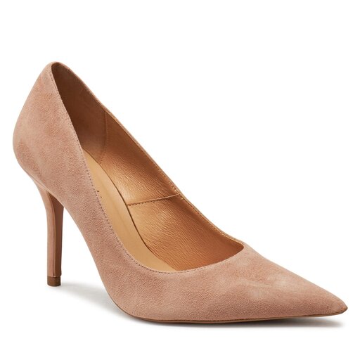 Tan suede high heels discount