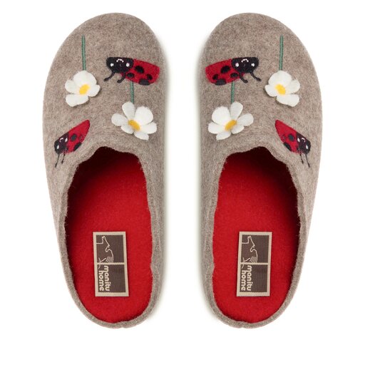 Pantuflas Manitu 320090 08 Marron zapatos.es