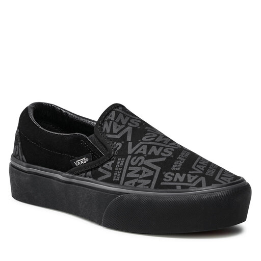Vans slip on platform schwarz outlet