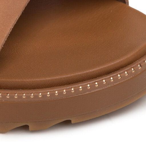 Klapki Sorel Roaming Criss Cross Slide NL3605-224 Brązowy