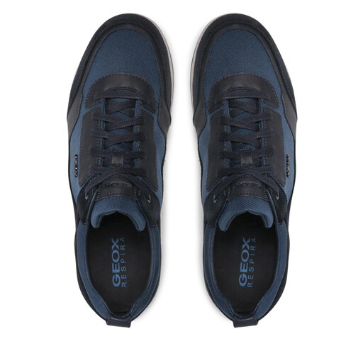 Scarpe Da Ginnastica Geox U Spherica EC3 A Per Bambini E Ragazzi - Ammortizzate, Traspiranti, In Nappa E Scamosciato