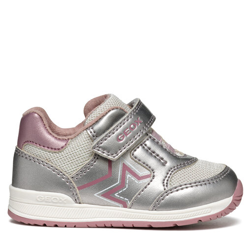 Sneakers Geox B Rishon Girl B450LA 0NFEW C1AK8 Argent