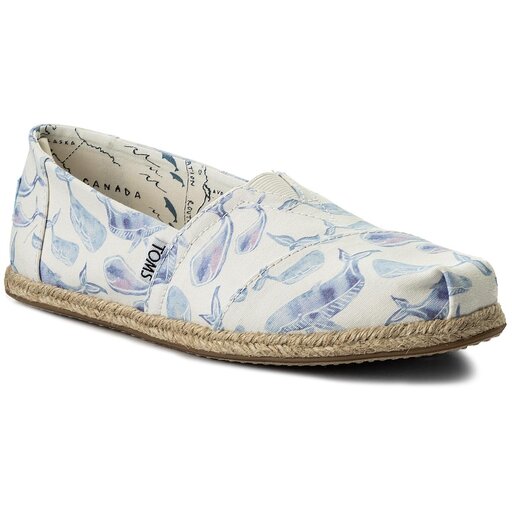 Espadrillas Toms Classic 10011560 Multi Watercolor Whale Canvas