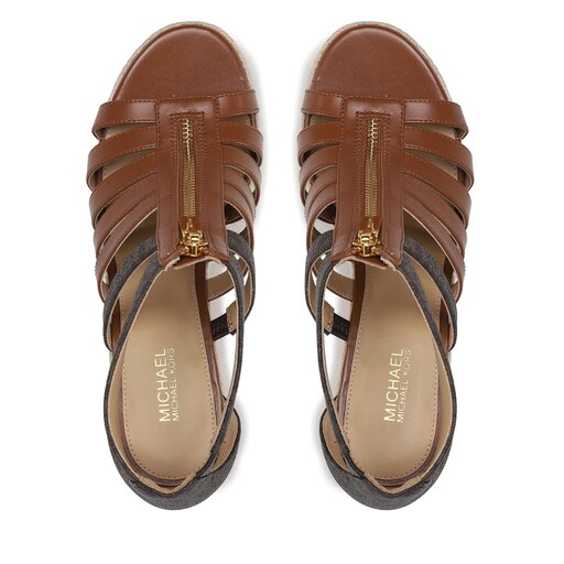 Espadryle MICHAEL Michael Kors Bradley Wedge 40S3BYMS2B Brązowy