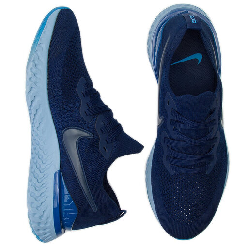 Buty Nike Epic React Flykint 2 BQ8928 400 Blue Void/Blue Void |  eobuwie.com.pl