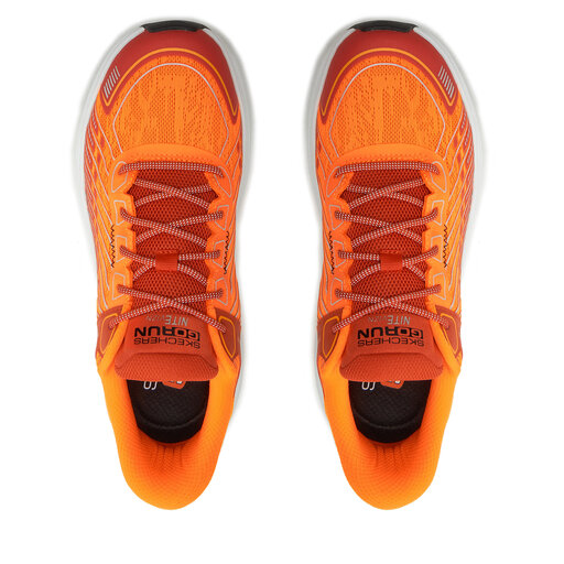 Go Run Tenis Skechers Naranja Tenis Skechers Go Run 600 Color Gris