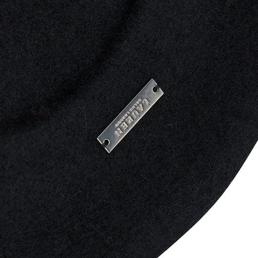 Beret Lauren Ralph Lauren Wool Beret 454855079001 Czarny