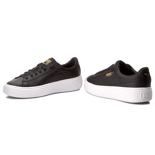 Puma basket cheap platform black