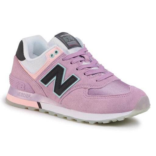 Sneakersy New Balance WL574SAW Fioletowy | eobuwie.com.pl