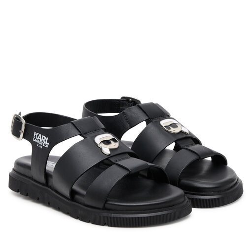 カッサンドル Sandały Karl Lagerfeld Kids Z30372 M Czarny | eobuwie.com.pl