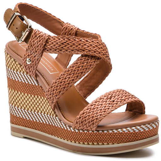 Espadrilles Tommy Hilfiger Raffia Wedge Sandal FW0FW03942 Silky