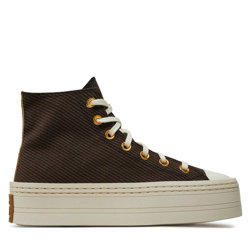 Sneakers Converse Chuck Taylor All Star Modern Lift Platform Corduroy A07203C Marron
