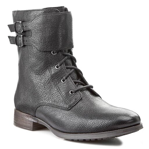 Botki Clarks Busby Frame 261106854 Black Leather eobuwie .pl