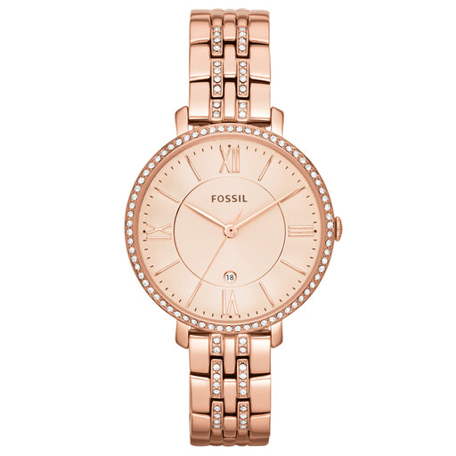 Laikrodis Fossil Jacqueline ES3546 Rose Gold/Rose • Www.eavalyne.lt