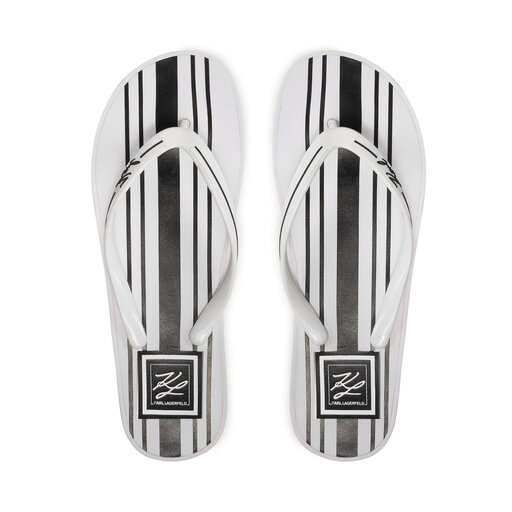 Japonki KARL LAGERFELD KL81018 Biały | eobuwie.com.pl
