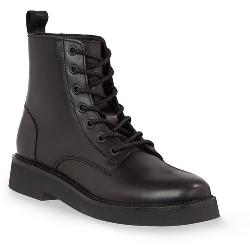 Bottines Tommy Jeans Tjw Lace Up Flat Boot EN0EN02310 Black BDS