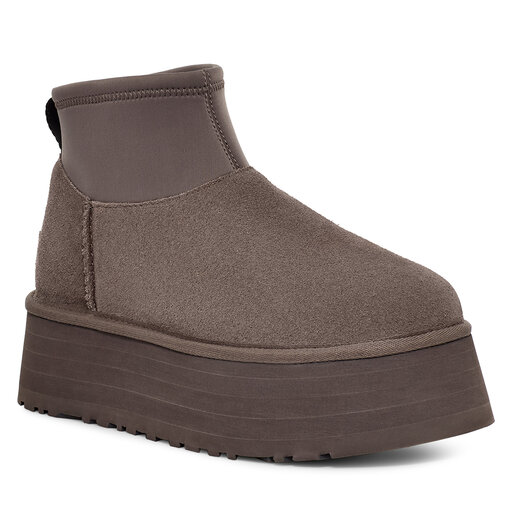 Schneeschuhe Ugg W Classic Mini Dipper 1168170 Grau | eschuhe.de