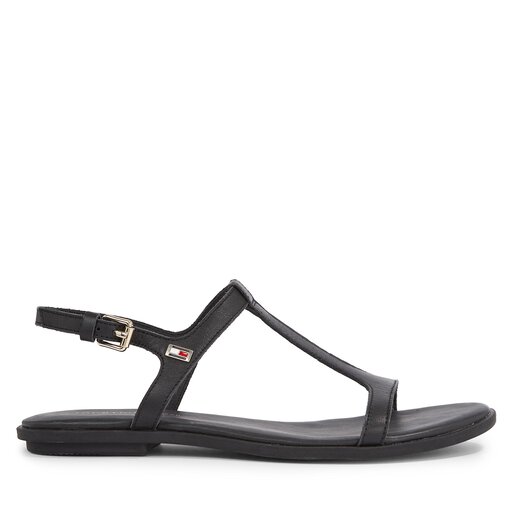 Sandales Tommy Hilfiger Th Flat Sandal FW0FW07930 Noir chaussures