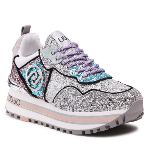 Liu Jo WeiÃƒÂŸe Schuhe Mit Glitzer Sneakers Liu Jo Maxi Wonder
