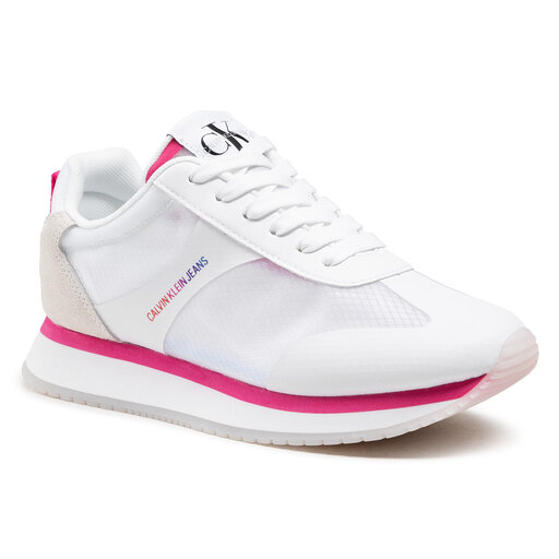 calvin klein jeans rosilee runner trainers in white