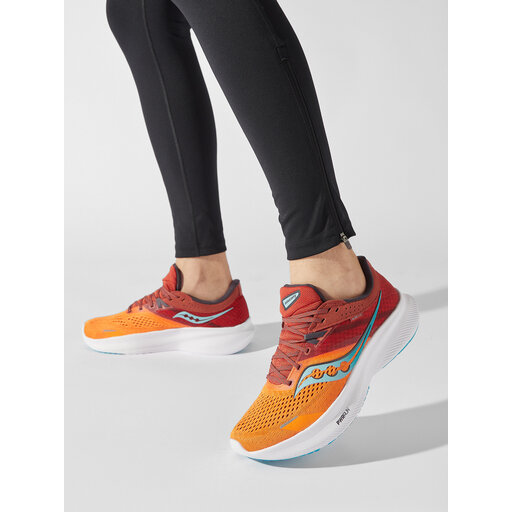 Chaussures Saucony Ride 16 S20830 Marigold/Lava | chaussures.fr