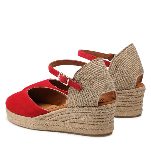 Ankle Strap Sandalias Plataforma Unisa Tacón Sandalias Rojas